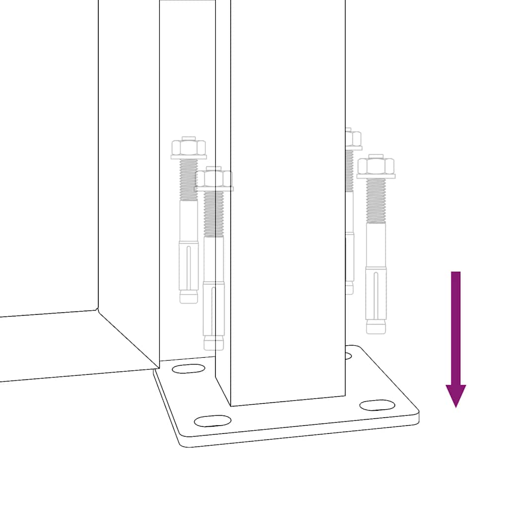 Gartentor 105x180 cm Cortenstahl Bambus-Design
