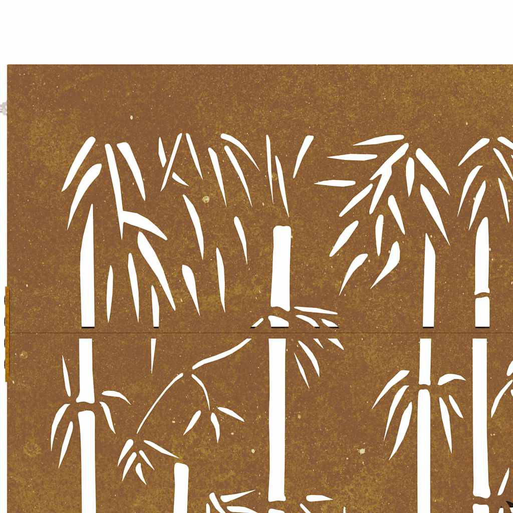 Gartentor 105x205 cm Cortenstahl Bambus-Design