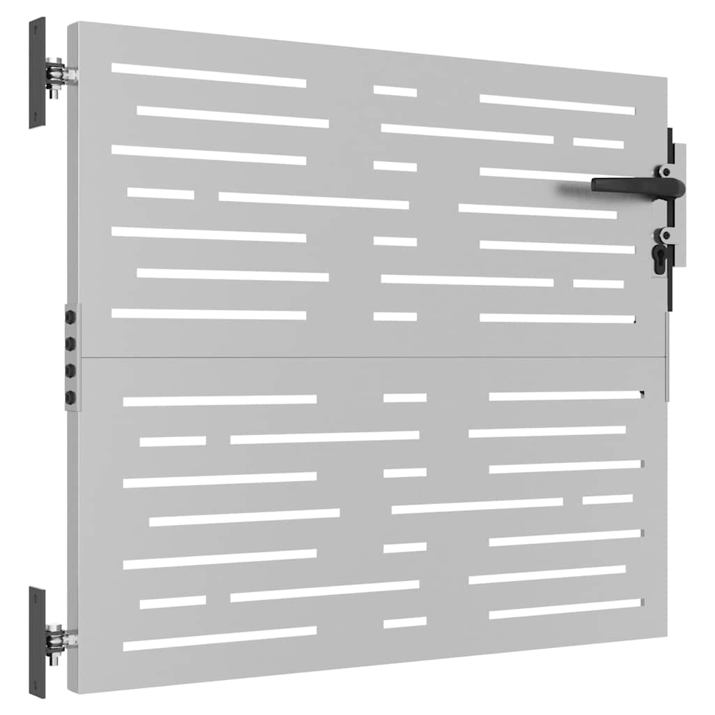 Gartentor 85x75 cm Cortenstahl Quadratisches Design