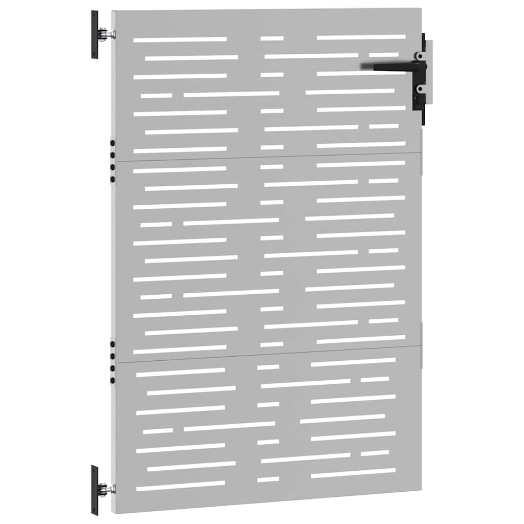 Gartentor 85x150 cm Cortenstahl Quadratisches Design