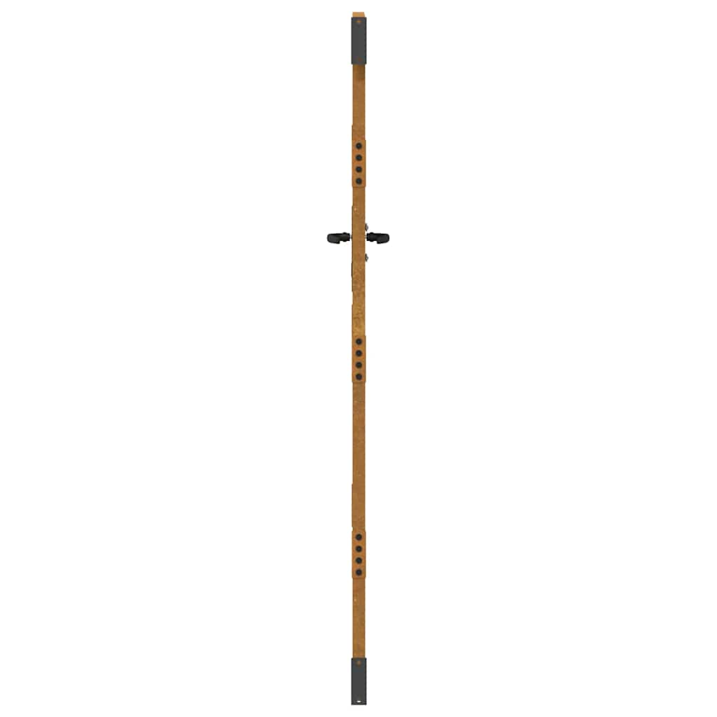 Gartentor 85x175 cm Cortenstahl Quadratisches Design