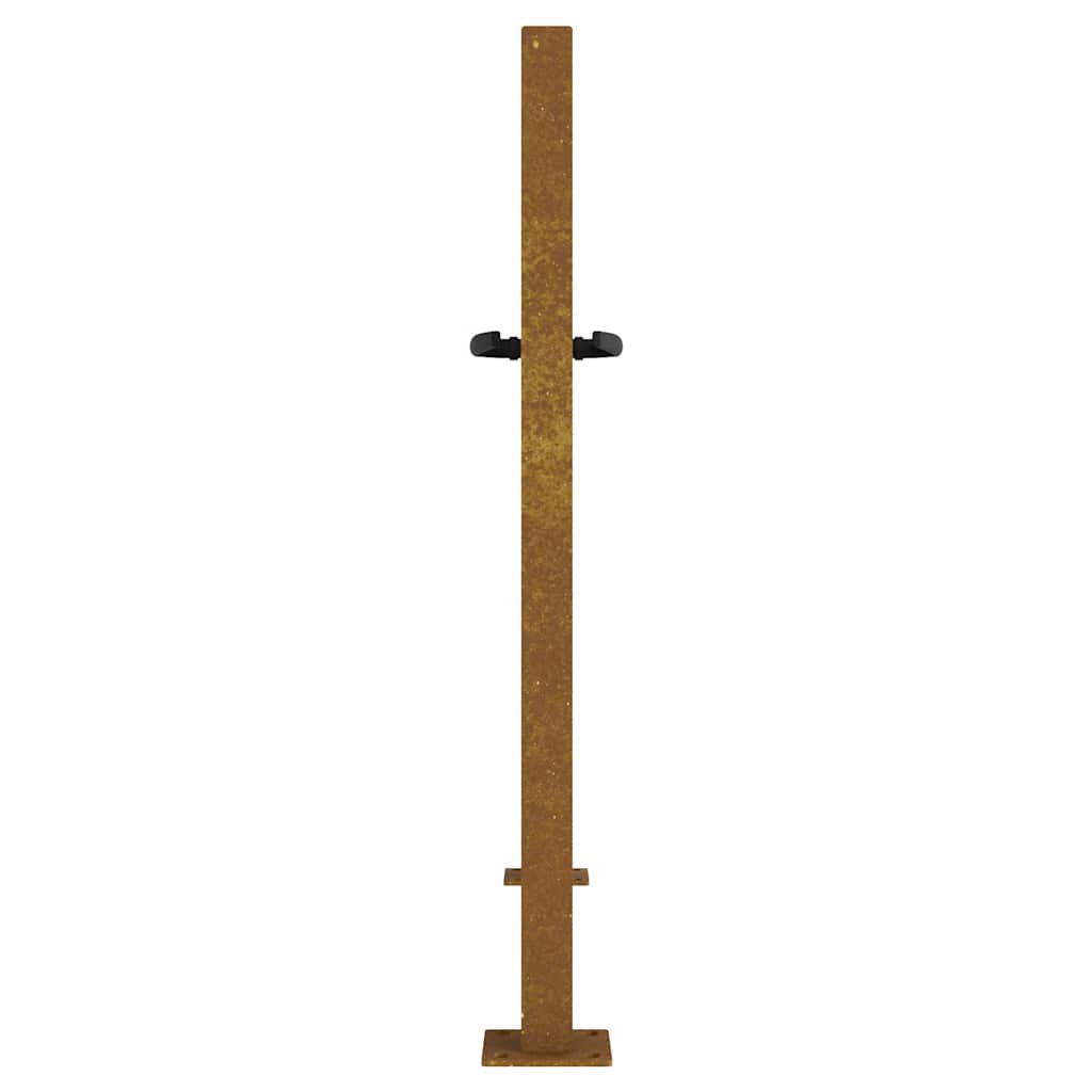 Gartentor 105x80 cm Cortenstahl Quadratisches Design