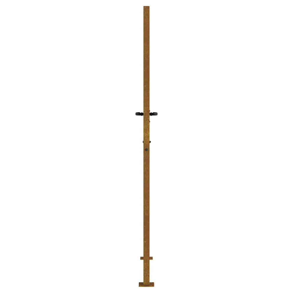 Gartentor 105x205 cm Cortenstahl Quadratisches Design