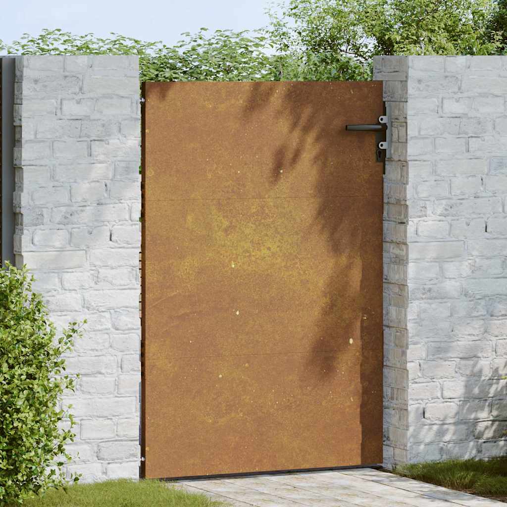 Gartentor 85x125 cm Cortenstahl