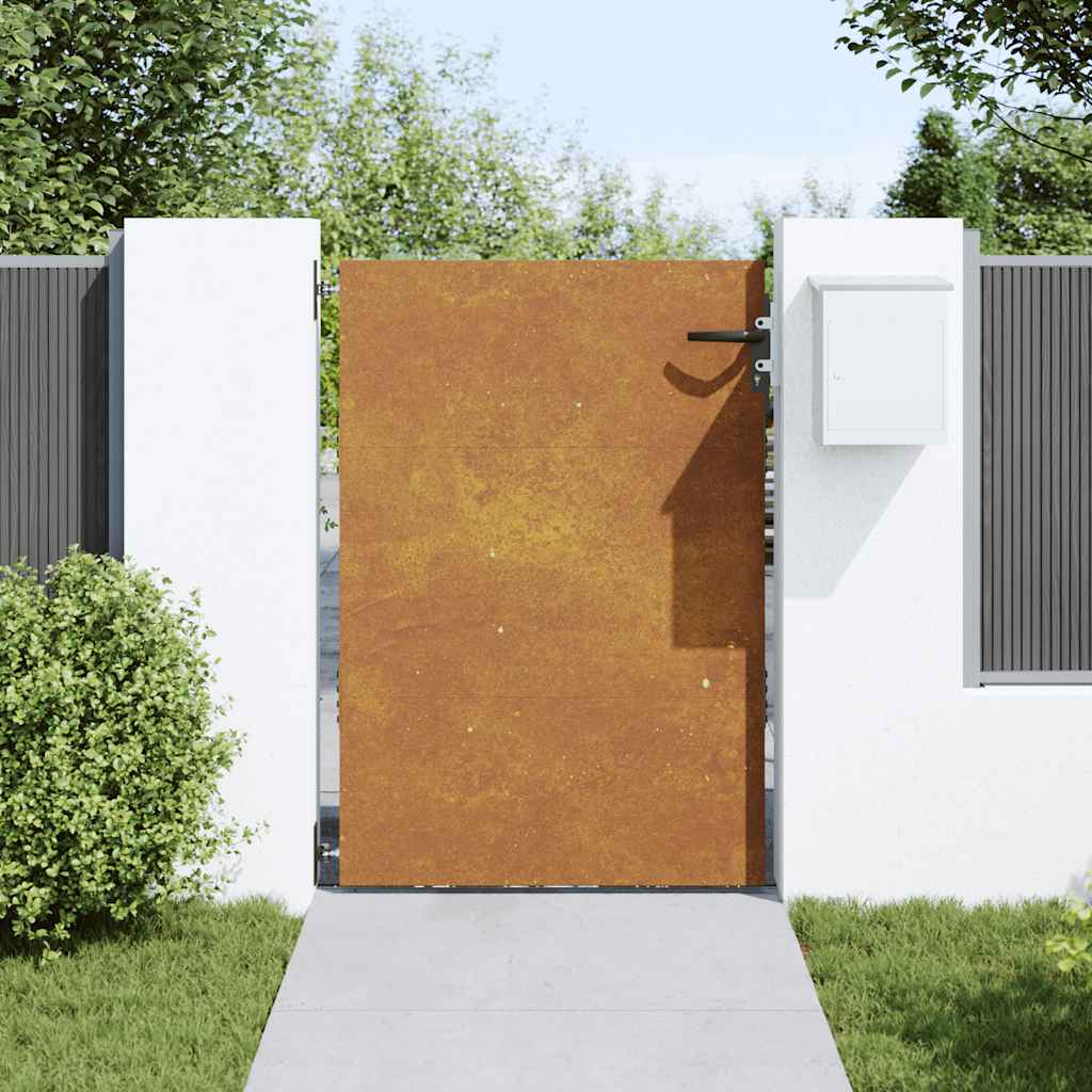 Gartentor 85x125 cm Cortenstahl