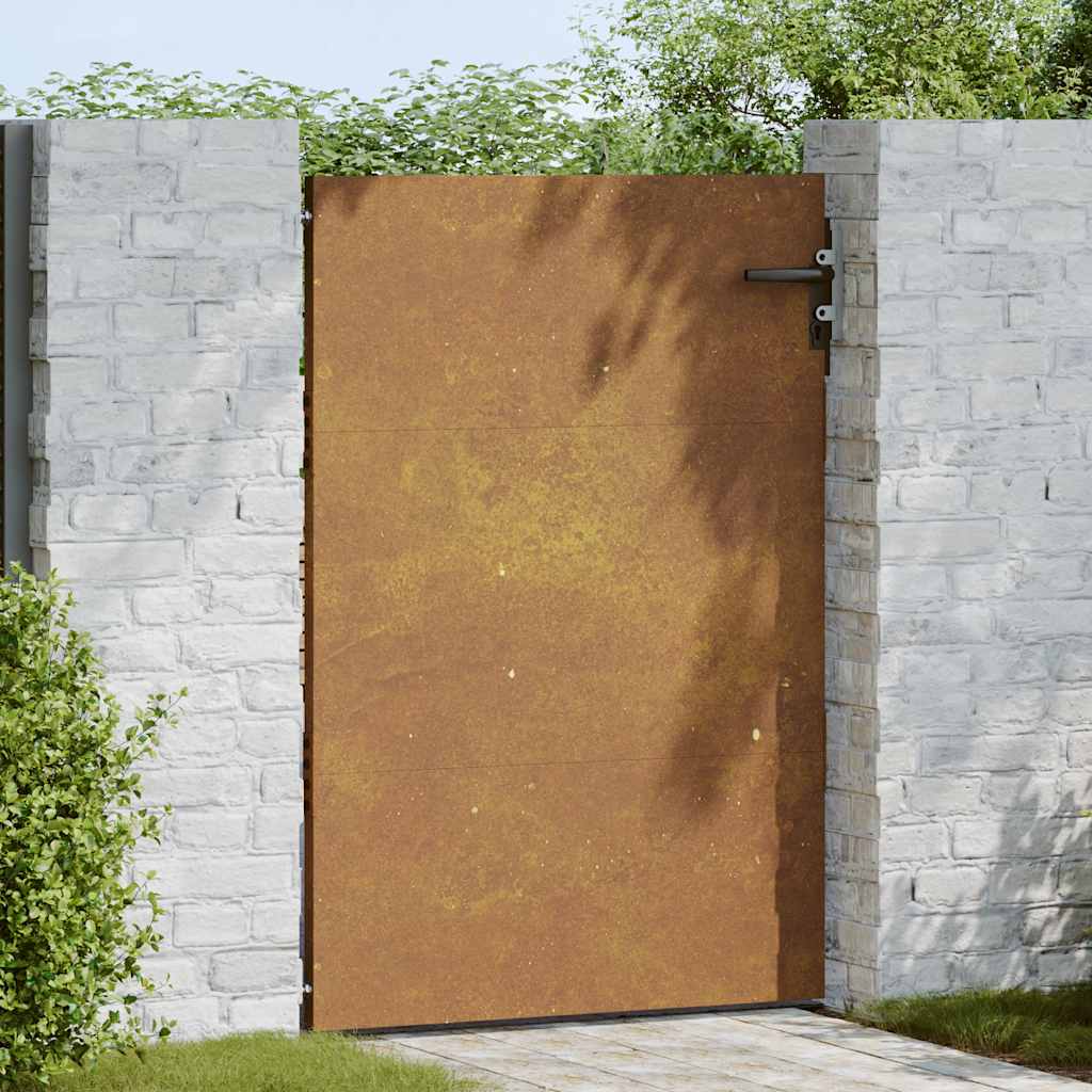 Gartentor 85x150 cm Cortenstahl