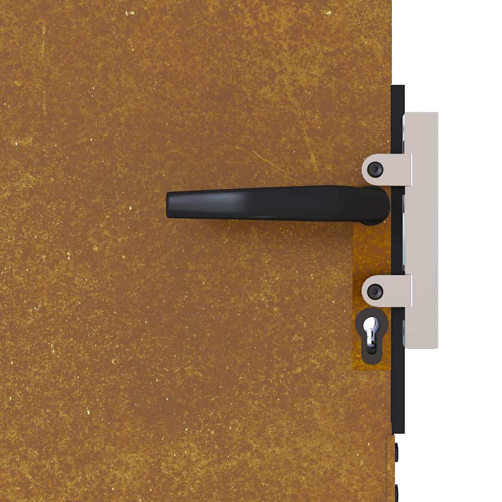 Gartentor 85x175 cm Cortenstahl
