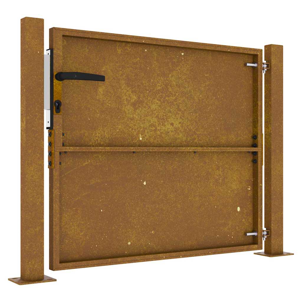 Gartentor 105x105 cm Cortenstahl