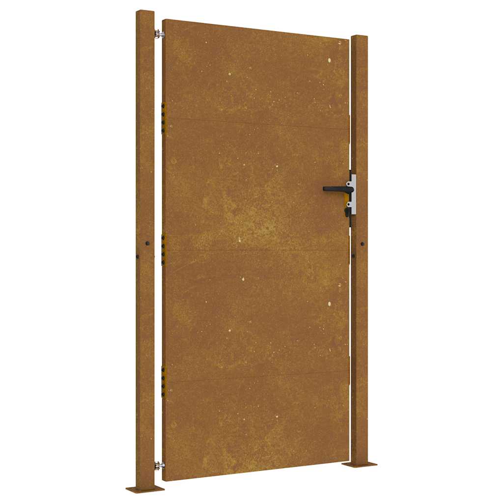 Gartentor 105x205 cm Cortenstahl