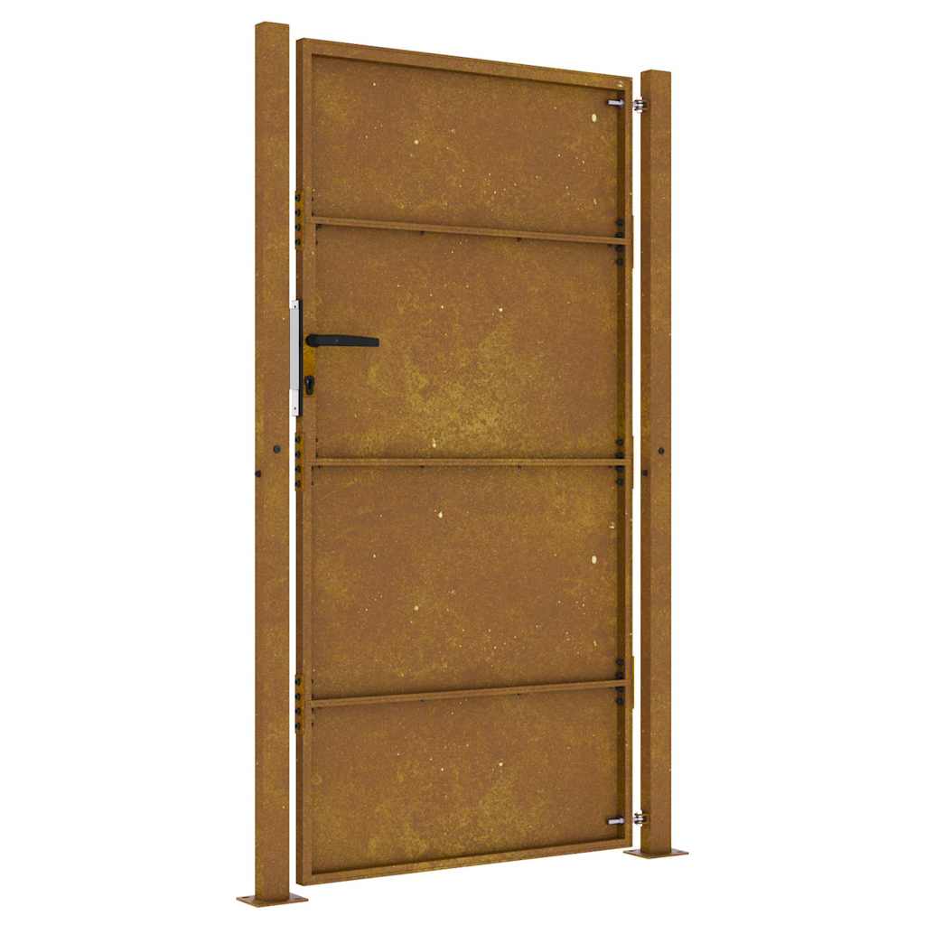 Gartentor 105x205 cm Cortenstahl