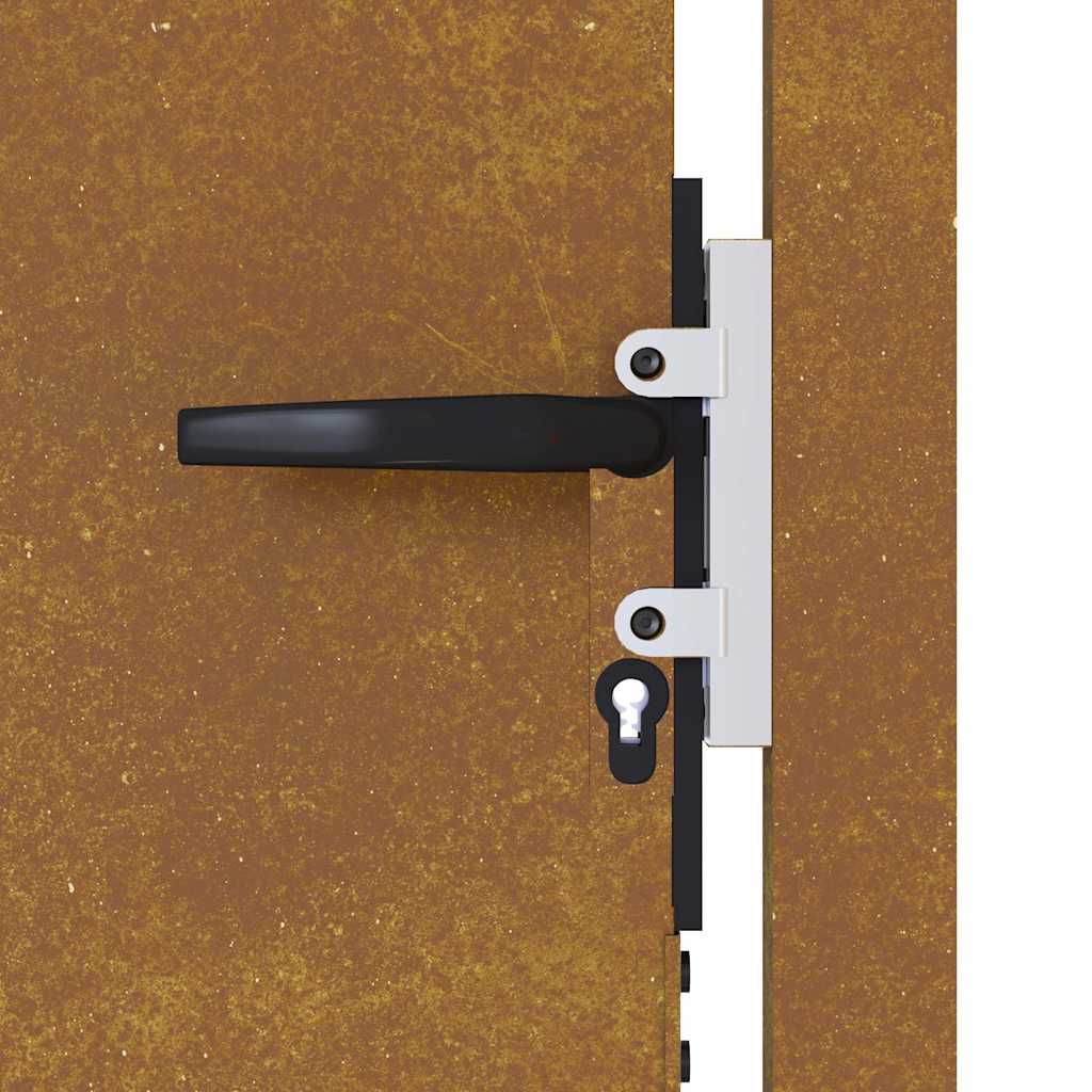 Gartentor 105x205 cm Cortenstahl