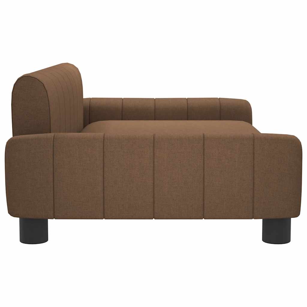 Hundebett Braun 90x53x30 cm Stoff