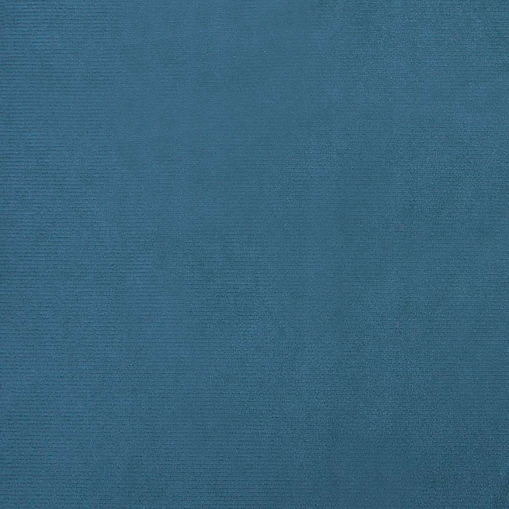 Hundebett Blau 60x40x30 cm Samt