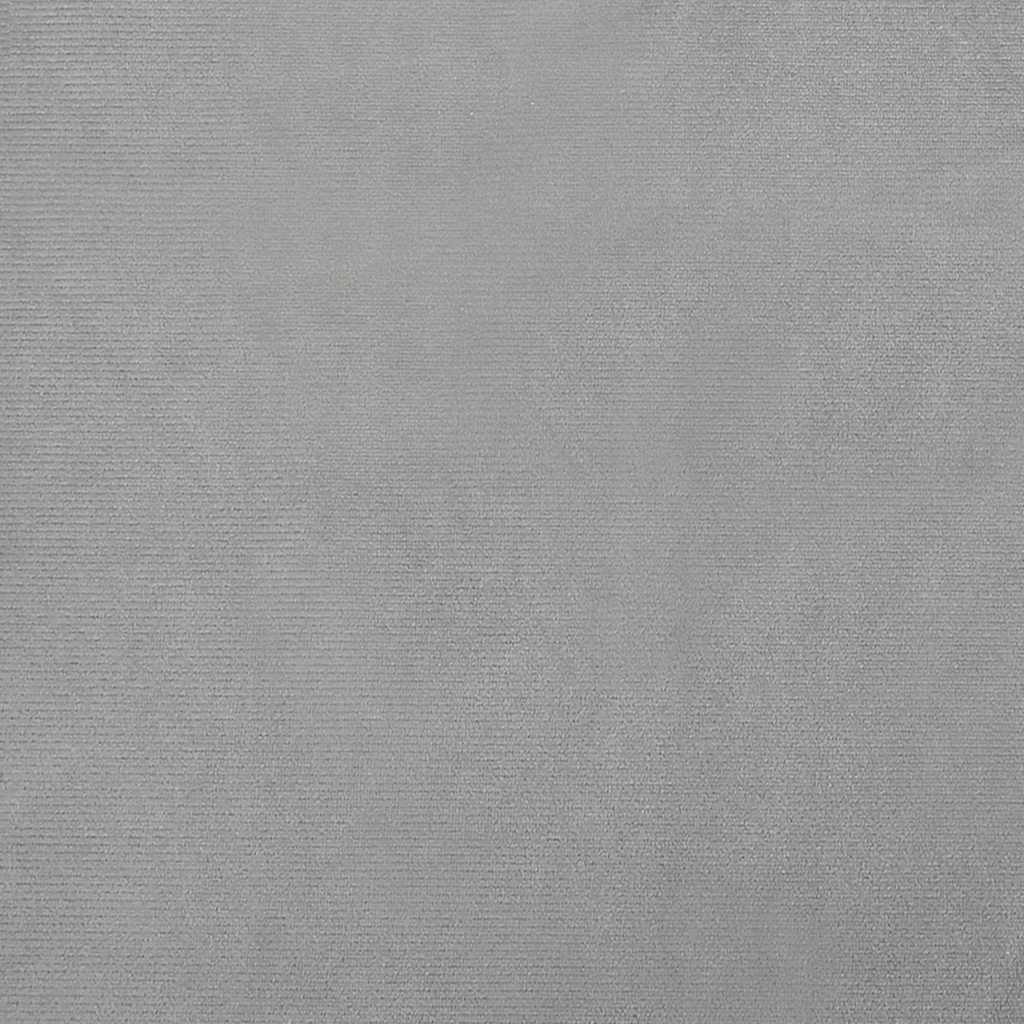 Hundebett Hellgrau 70x45x26,5 cm Samt