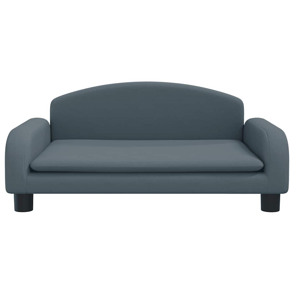 Dog bed dark grey 70x45x30 cm fabric
