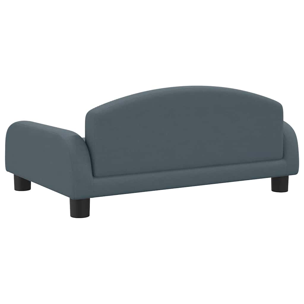 Dog bed dark grey 70x45x30 cm fabric