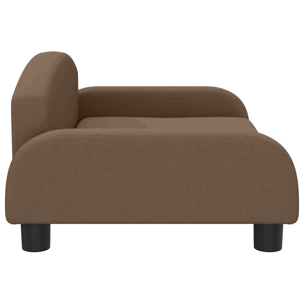 Dog bed brown 70x45x30 cm fabric