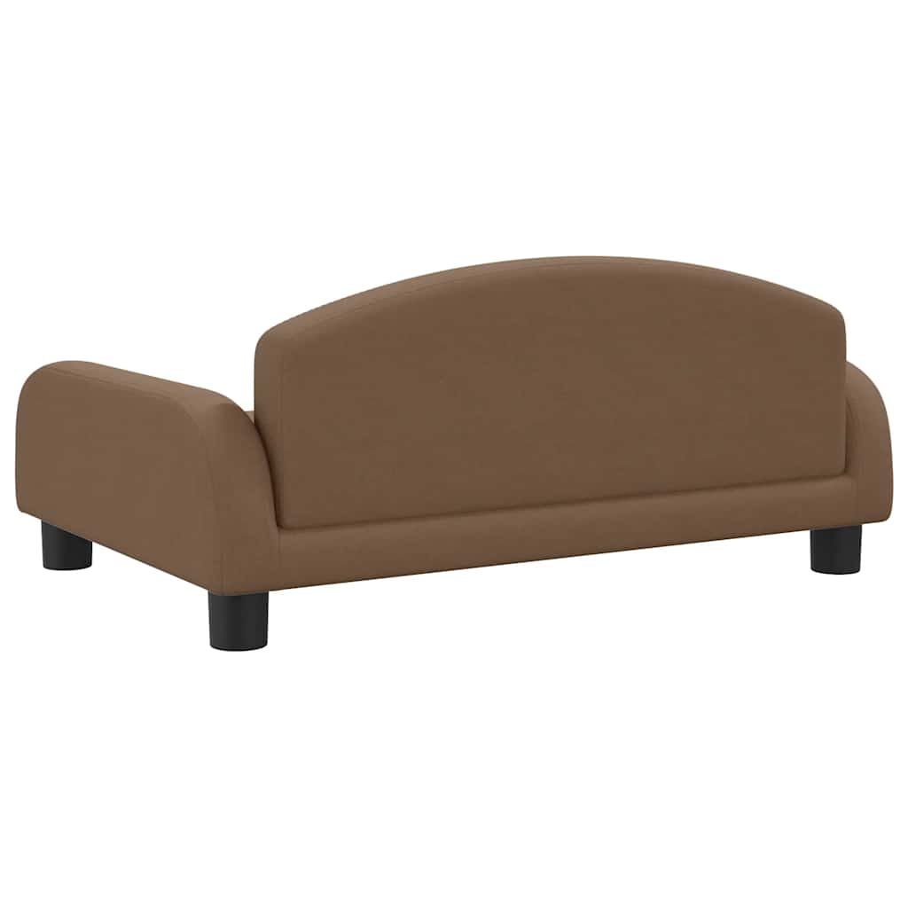 Dog bed brown 70x45x30 cm fabric