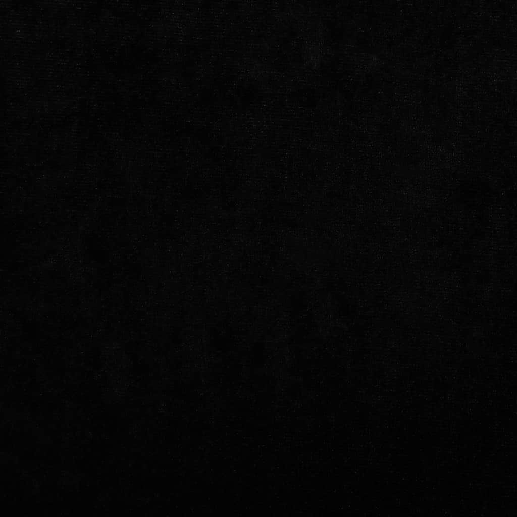 Hundebett Schwarz 100x54x33 cm Samt