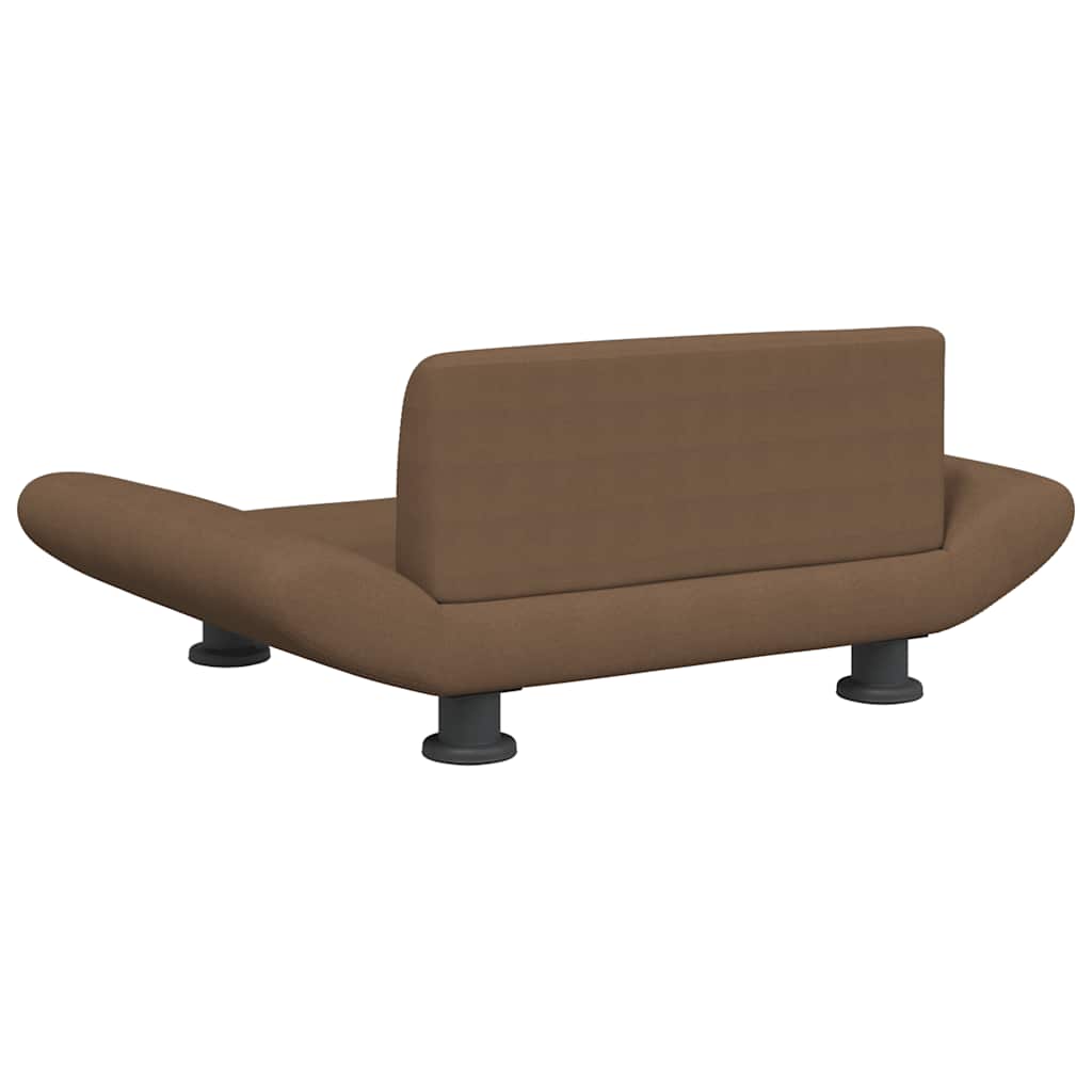 Dog bed brown 70x45x28 cm fabric