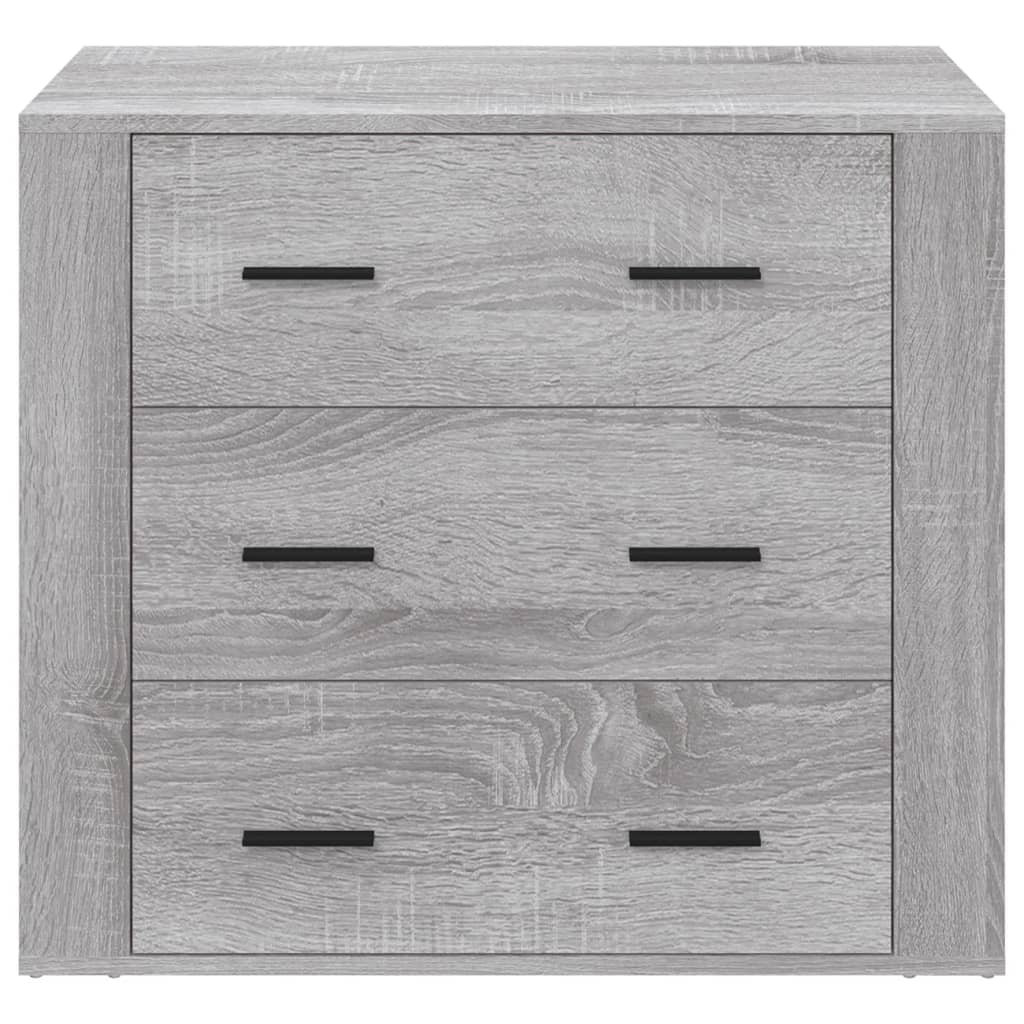 Sideboard Grau Sonoma 80x33x70 cm Holzwerkstoff
