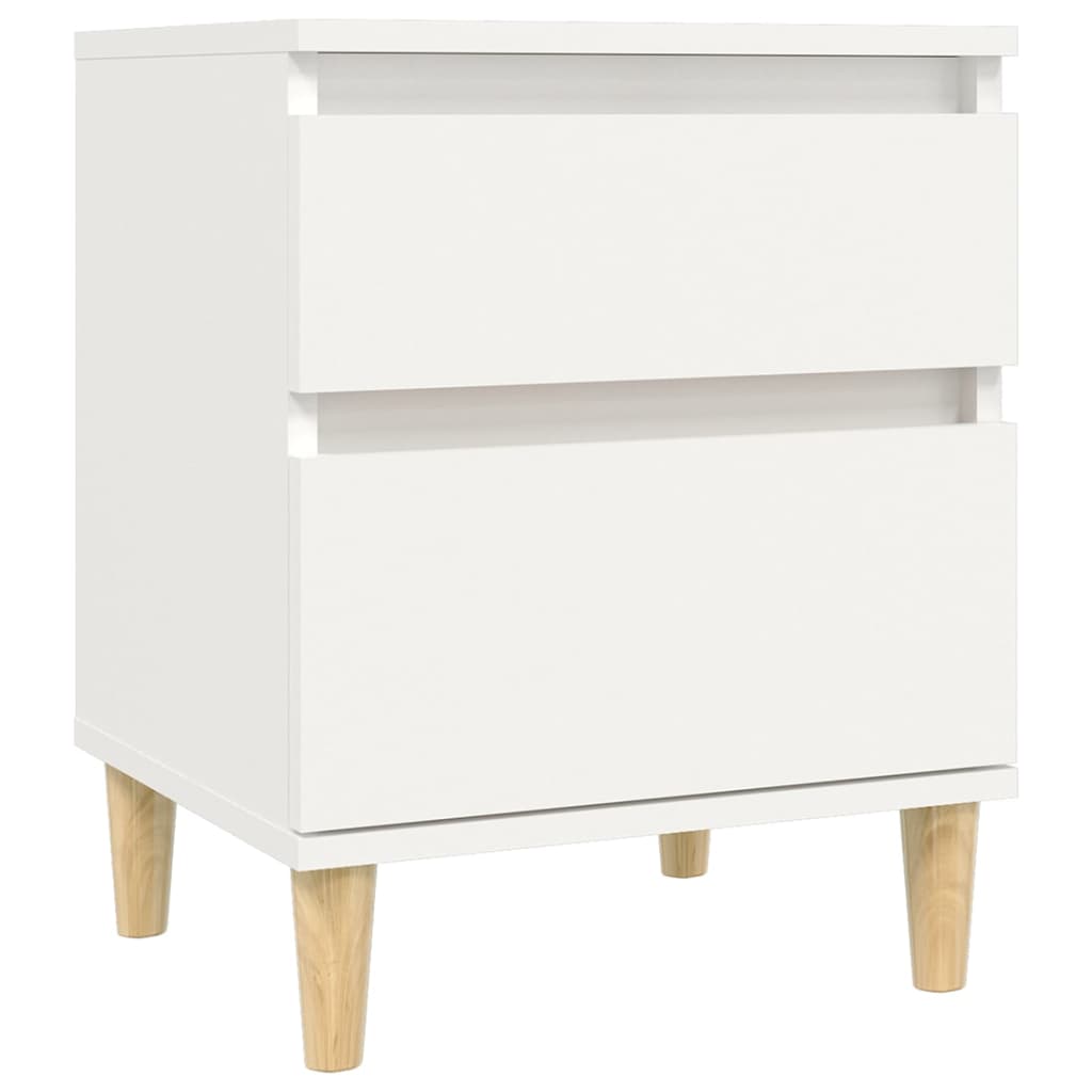 Bedside tables 2 pcs. White 40x35x50 cm