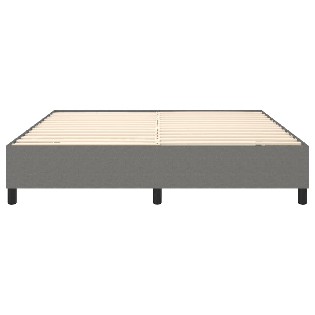 Bettgestell ohne Matratze Dunkelgrau 180x200 cm Stoff