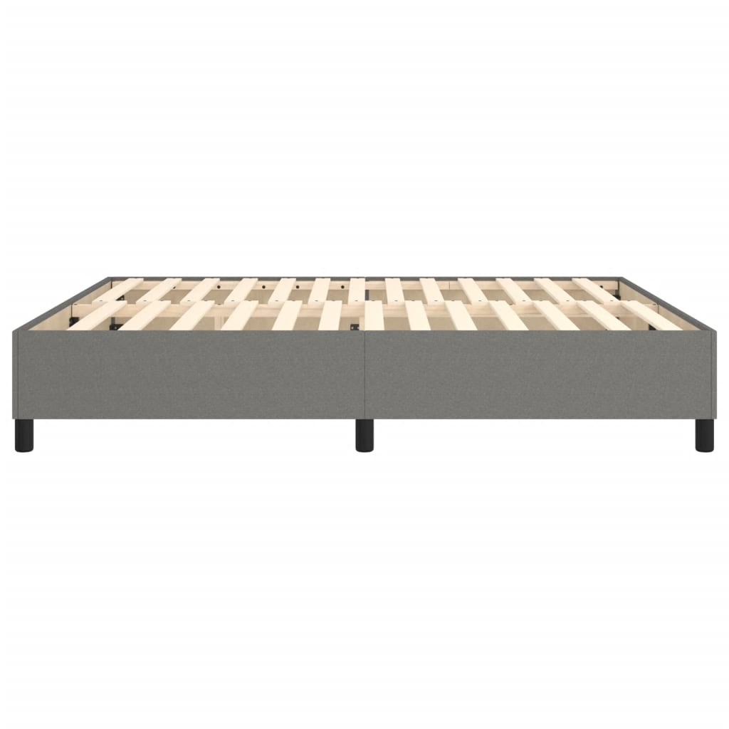 Bettgestell ohne Matratze Dunkelgrau 180x200 cm Stoff