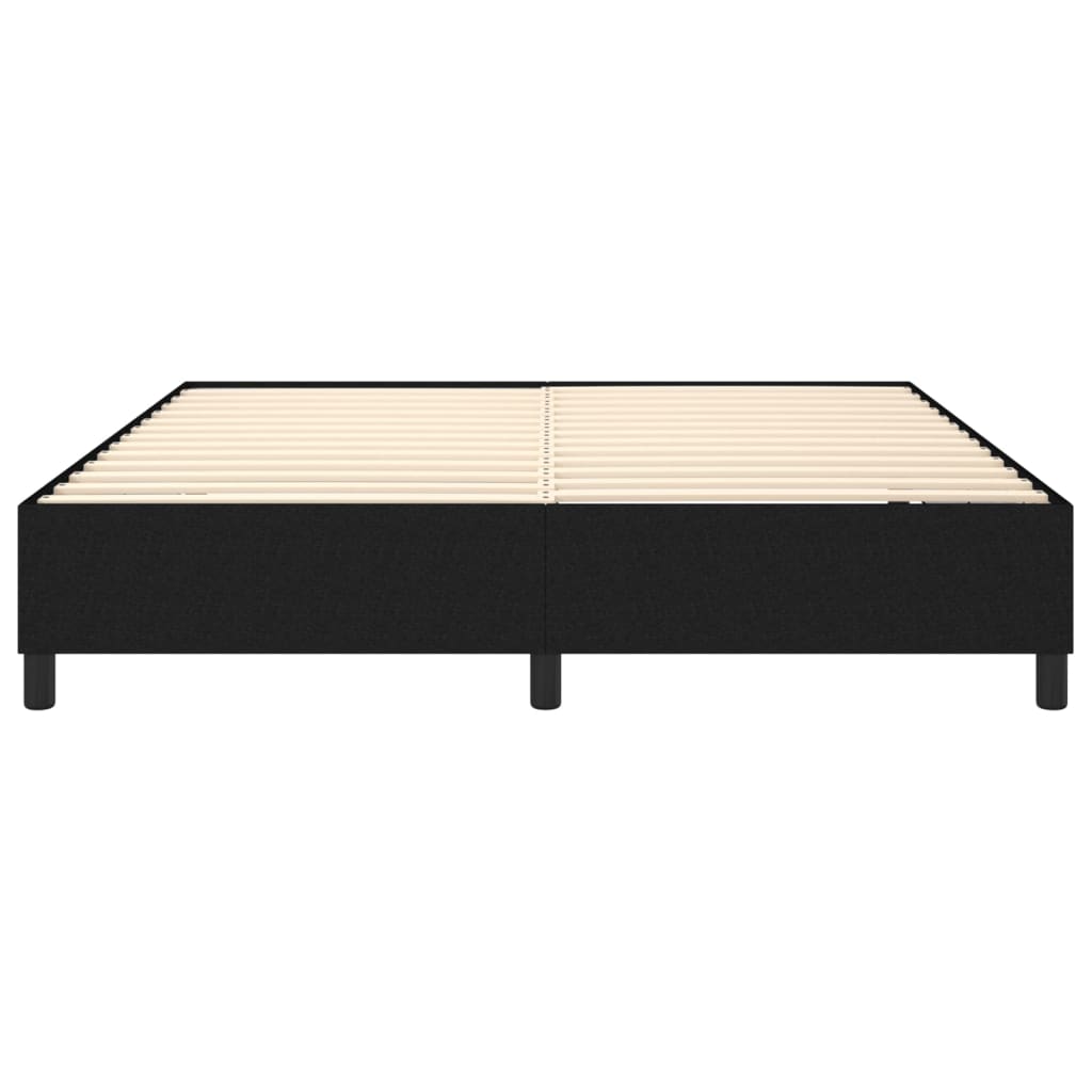 Bettgestell ohne Matratze Schwarz 180x200 cm Stoff