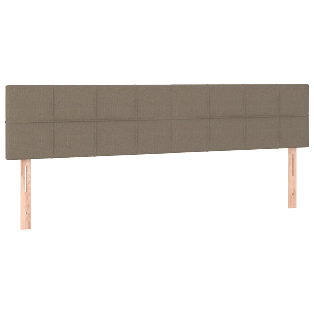 LED Kopfteil Taupe 160x5x78/88 cm Stoff