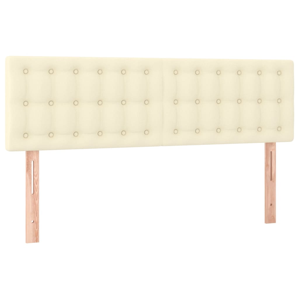 LED Kopfteil Creme 144x5x78/88 cm Kunstleder