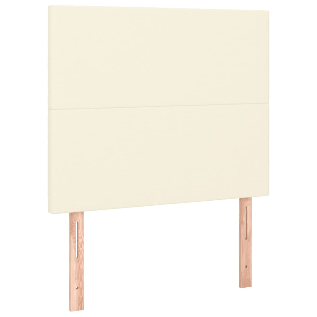 LED Kopfteil Creme 100x5x118/128 cm Kunstleder