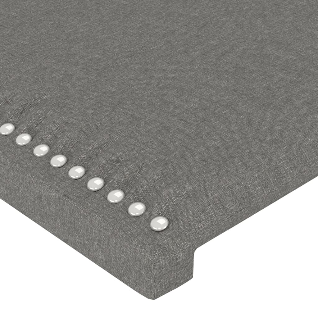 Bettgestell ohne Matratze Dunkelgrau 80x200 cm Stoff