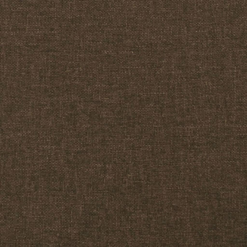 Bettgestell ohne Matratze Dunkelbraun 80x200 cm Stoff