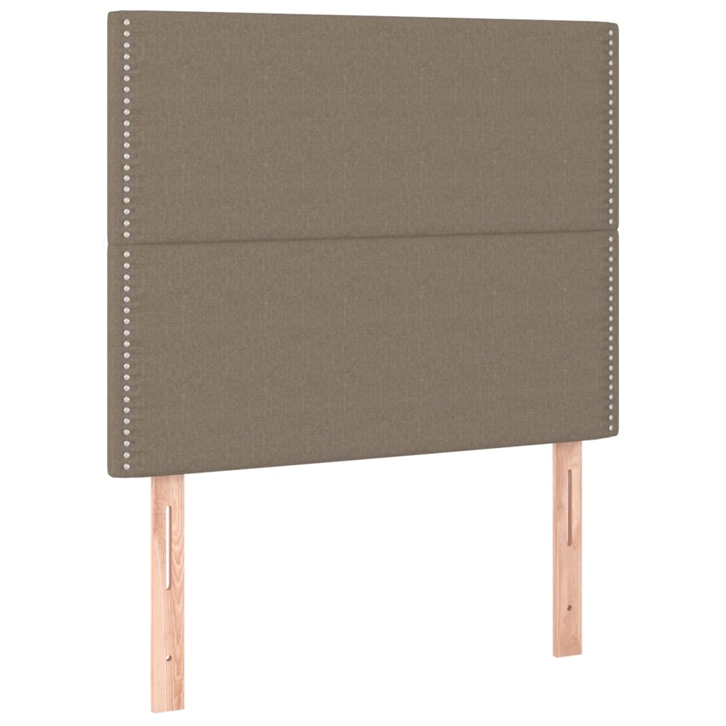 Bettgestell ohne Matratze Taupe 90x200 cm Stoff