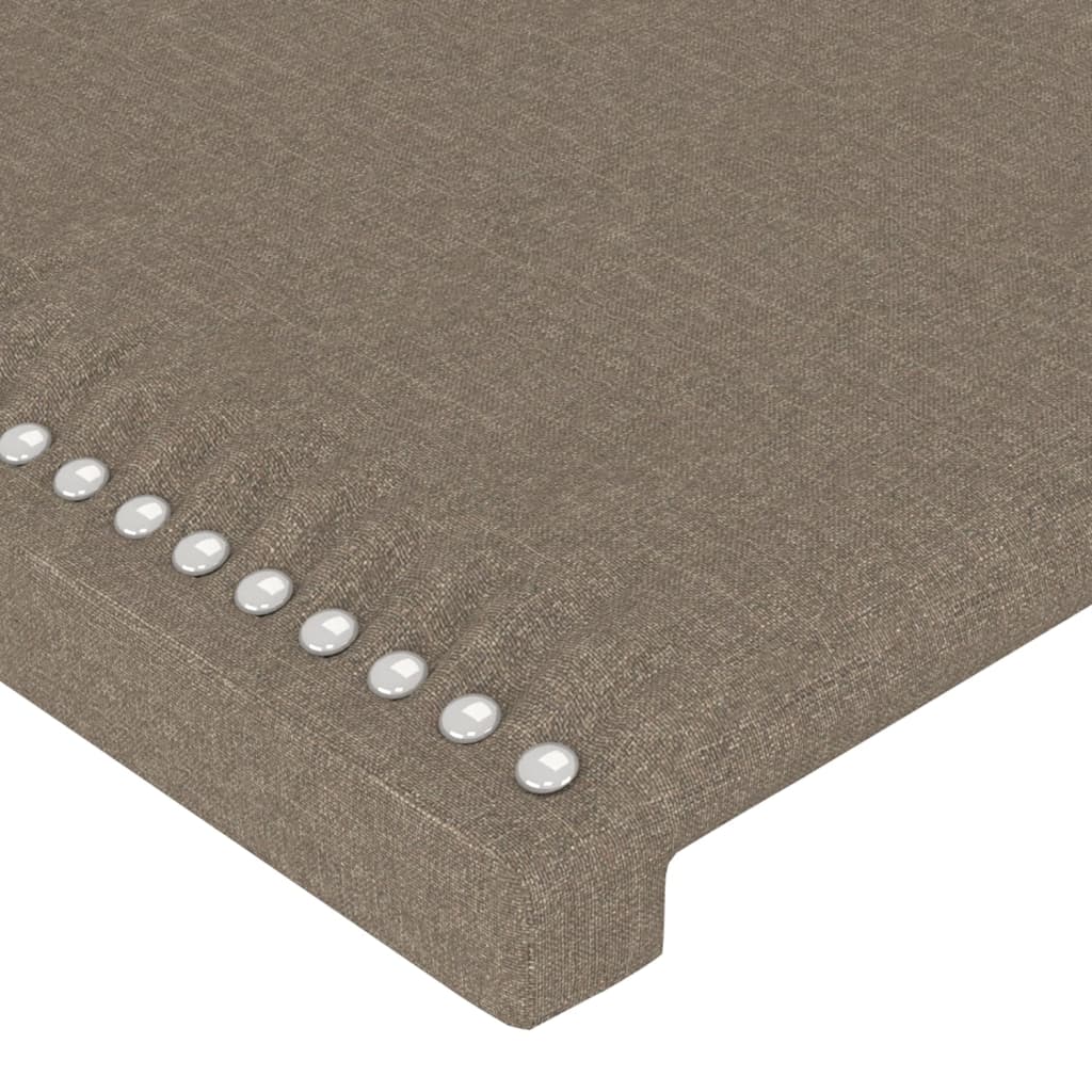 Bettgestell ohne Matratze Taupe 90x200 cm Stoff