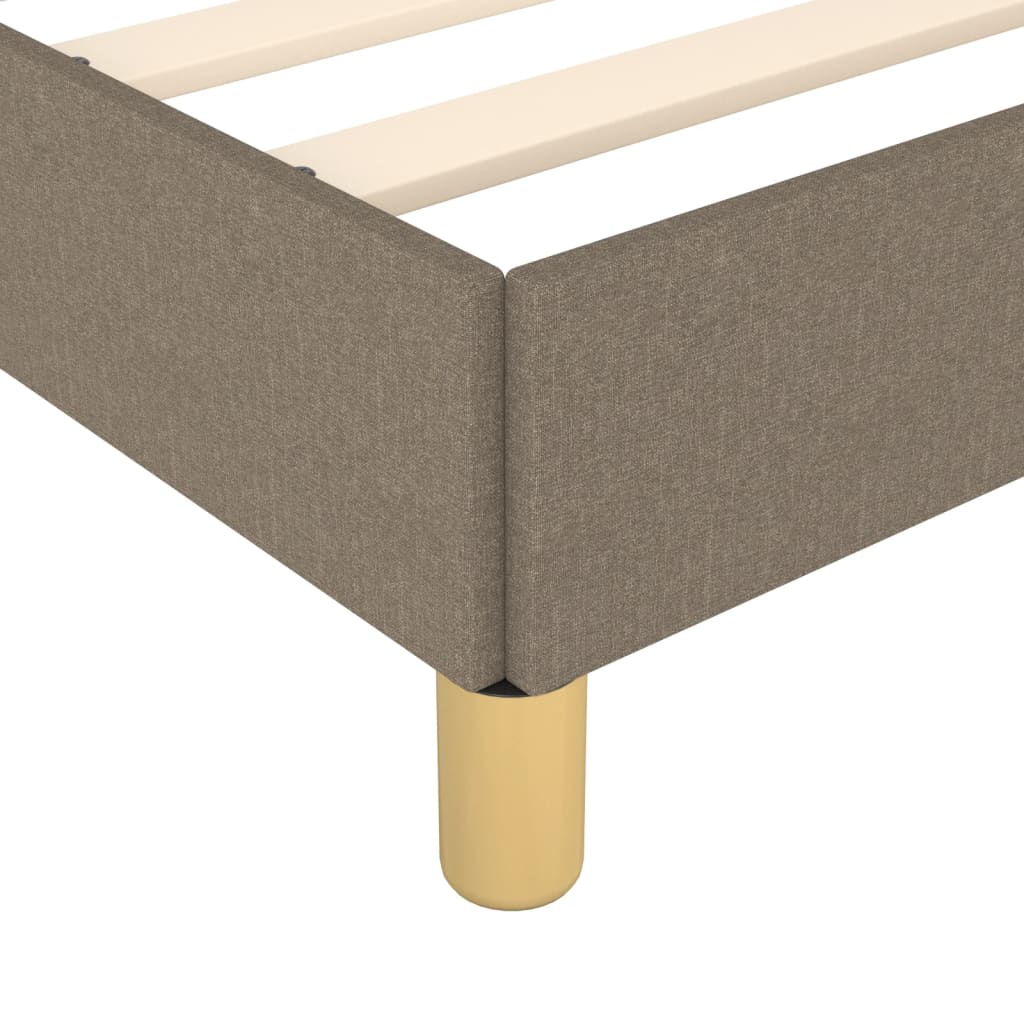 Bettgestell ohne Matratze Taupe 80x200 cm Stoff