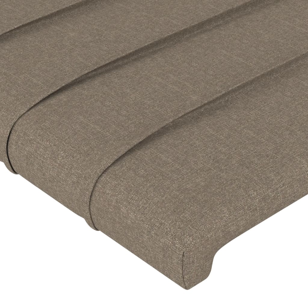 Bettgestell ohne Matratze Taupe 80x200 cm Stoff