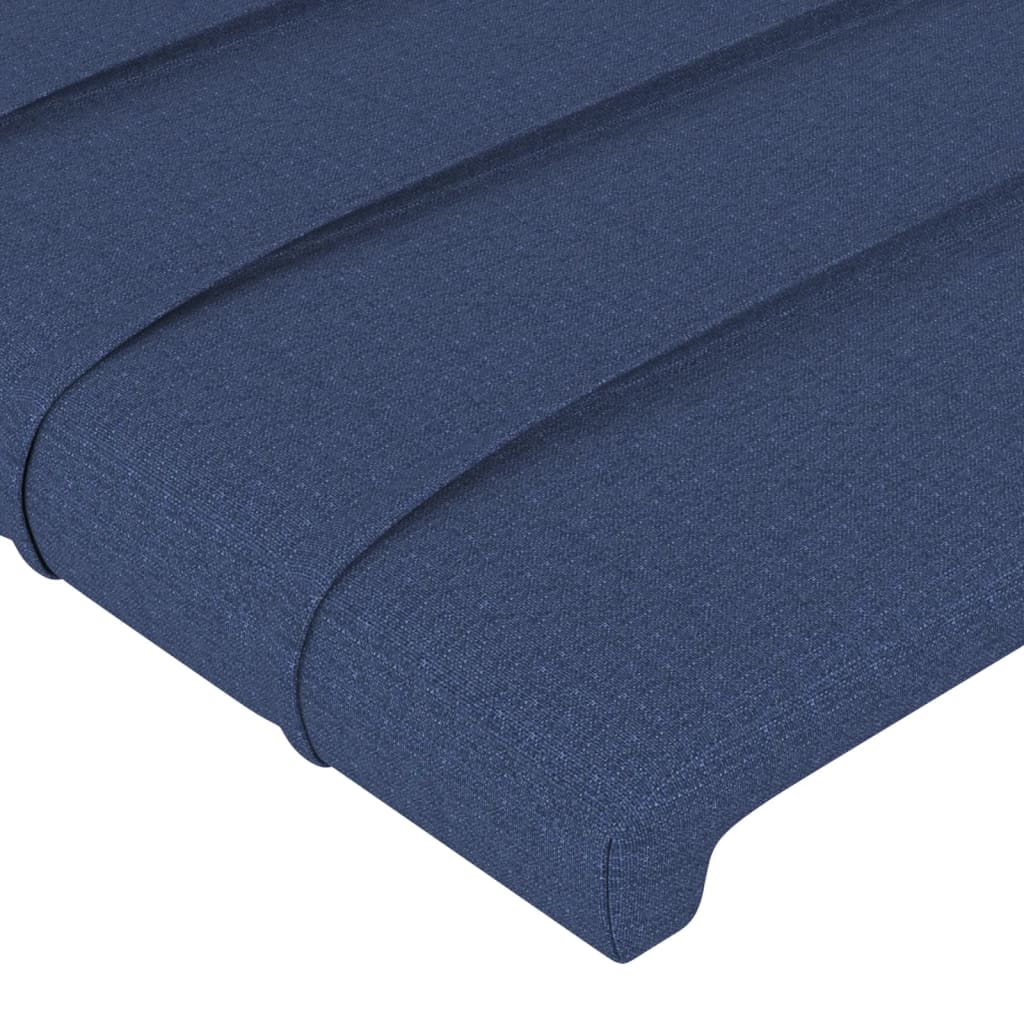 Bettgestell ohne Matratze Blau 100x200 cm Stoff