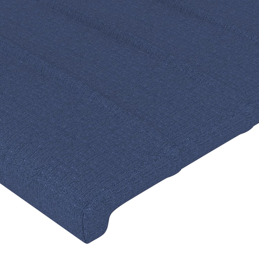 Bettgestell ohne Matratze Blau 80x200 cm Stoff