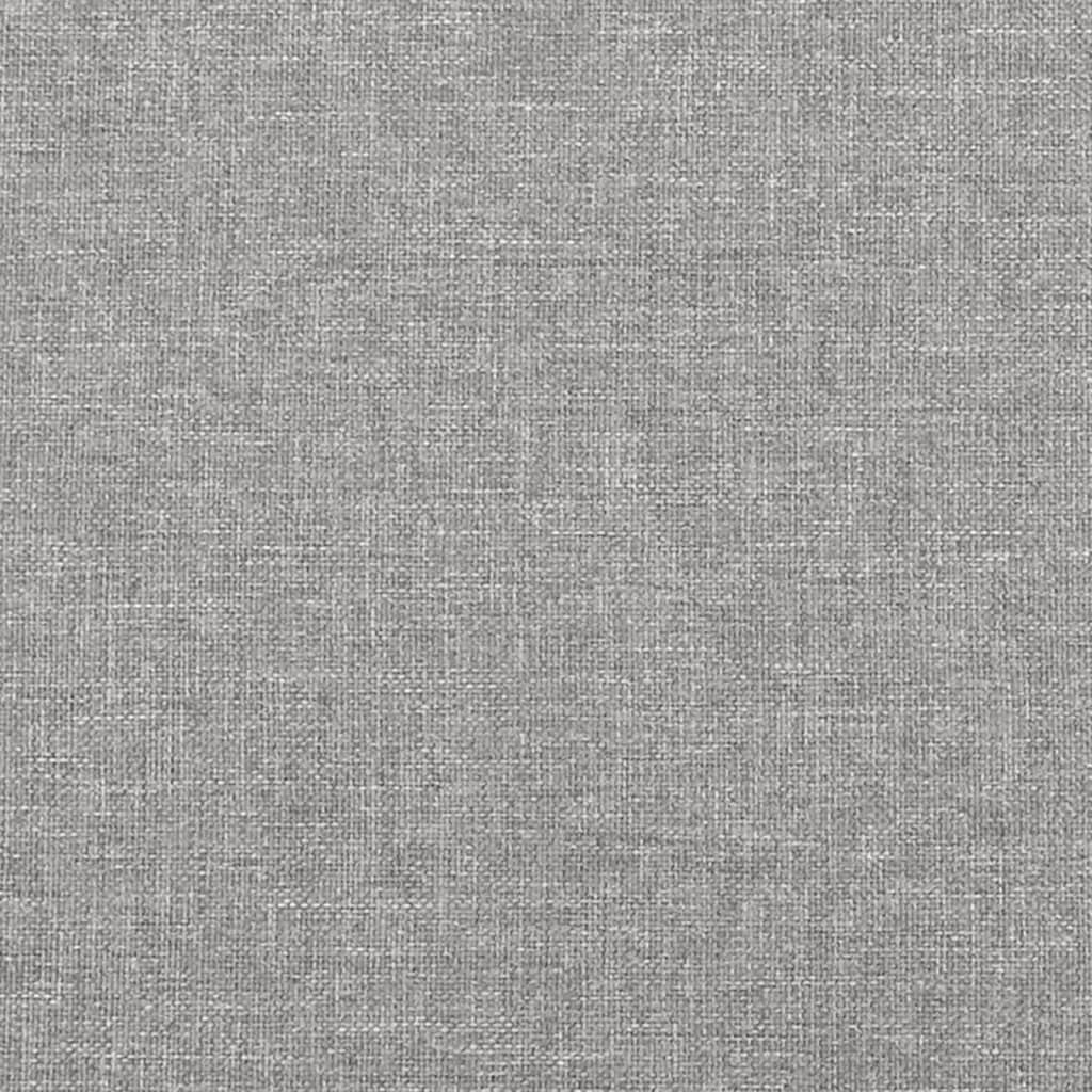 Bettgestell ohne Matratze Hellgrau 100x200 cm Stoff