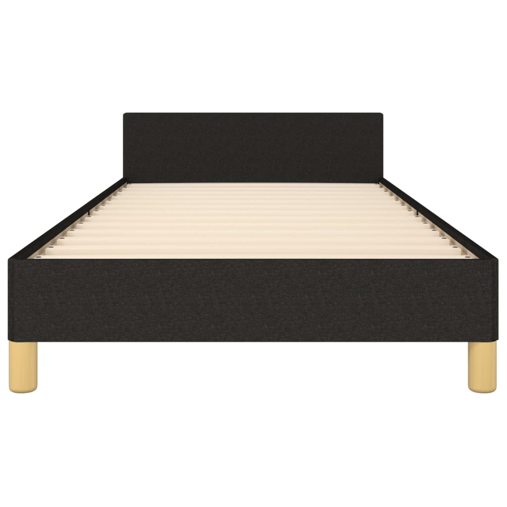 Bettgestell ohne Matratze Schwarz 80x200 cm Stoff