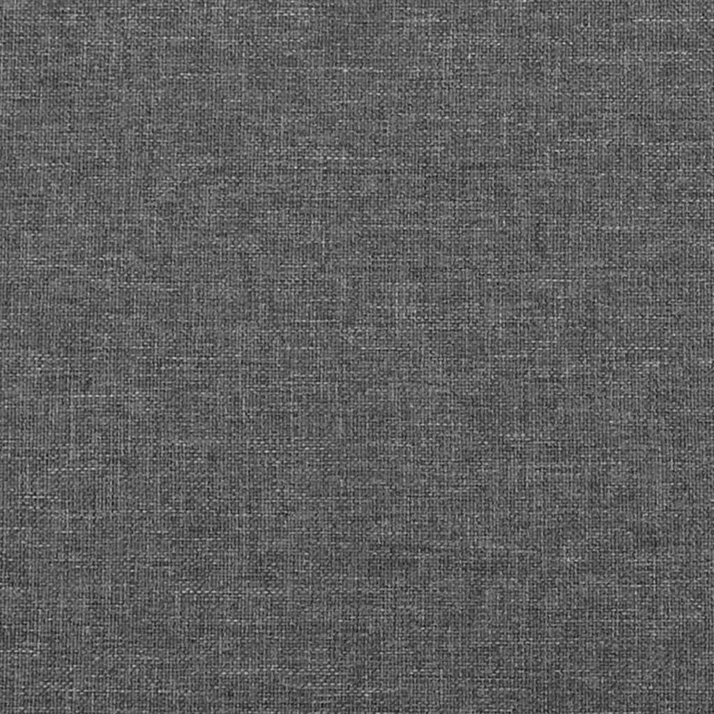 Bettgestell ohne Matratze Dunkelgrau 90x190 cm Stoff