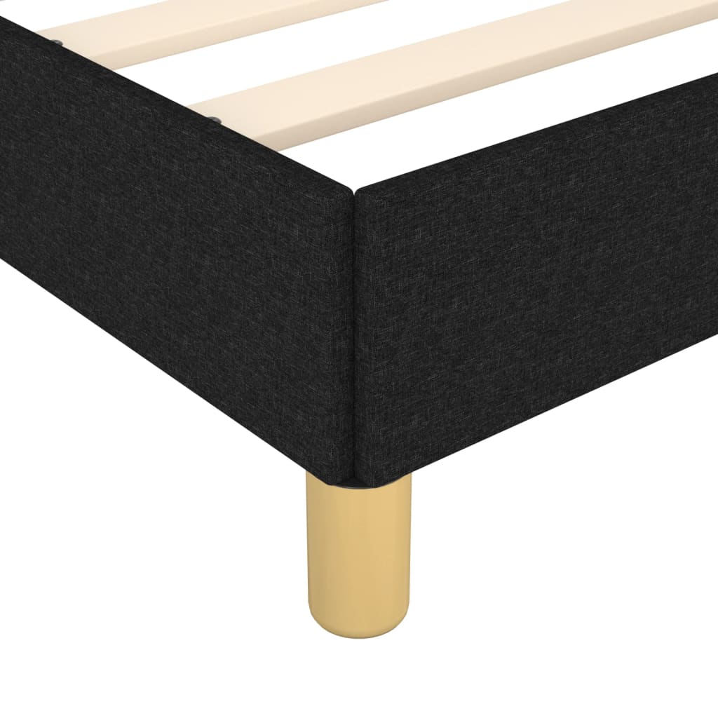 Bettgestell ohne Matratze Schwarz 90x190 cm Stoff