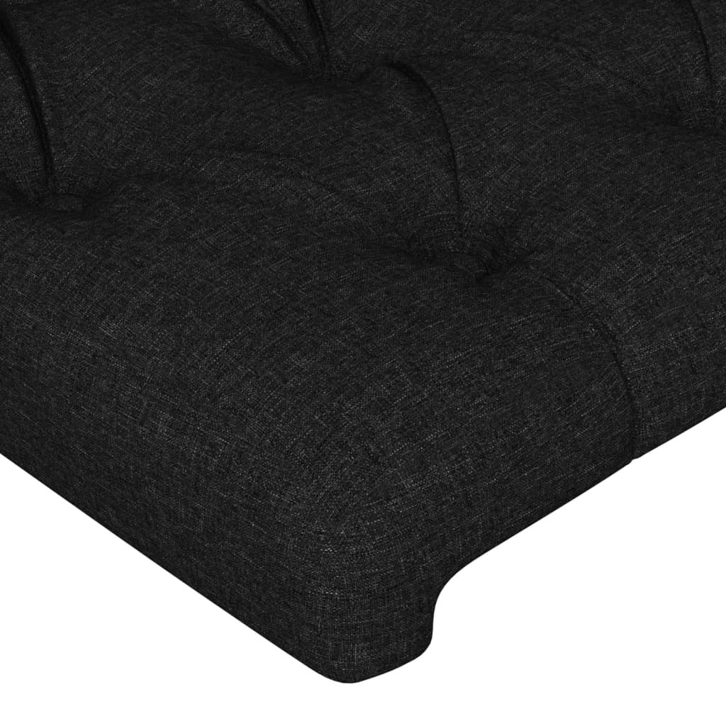Bettgestell ohne Matratze Schwarz 90x190 cm Stoff