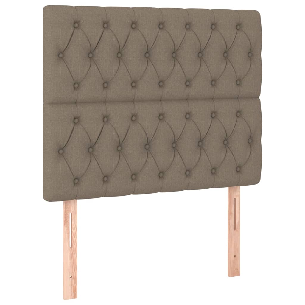 Bettgestell ohne Matratze Taupe 90x190 cm Stoff