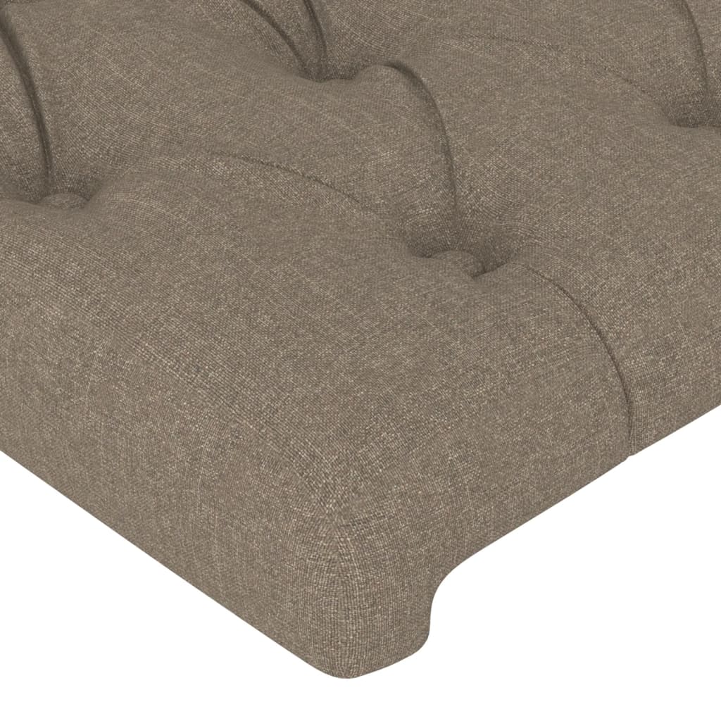 Bettgestell ohne Matratze Taupe 90x190 cm Stoff