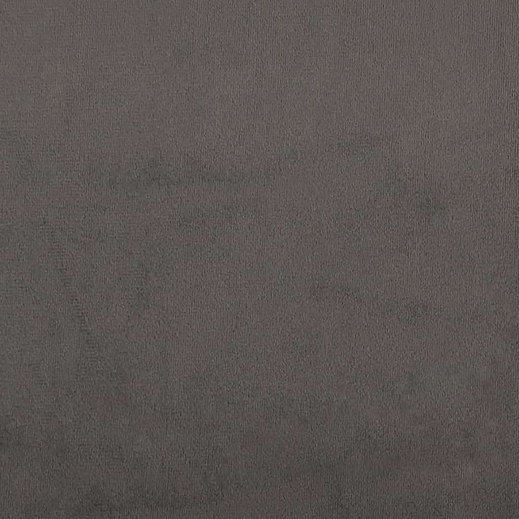 Bettgestell ohne Matratze Dunkelgrau 90x190 cm Samt