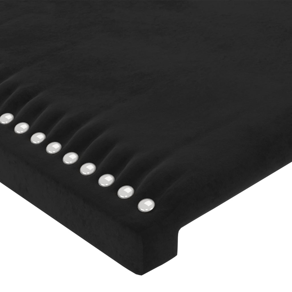 Bettgestell ohne Matratze Schwarz 100x200 cm Samt