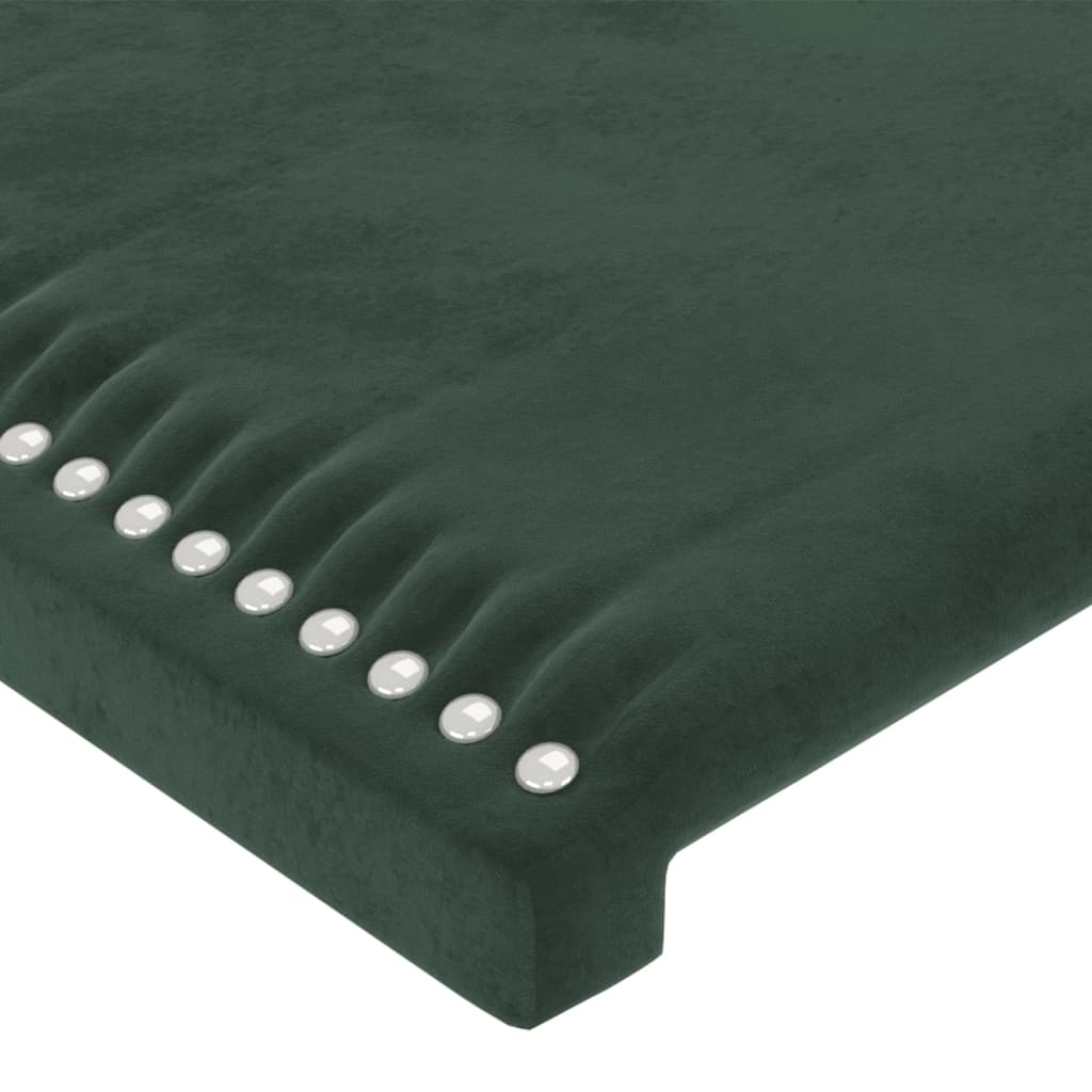 Bettgestell ohne Matratze Dunkelgrün 100x200 cm Samt